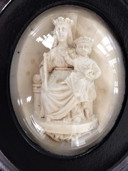 Antiker Reliquienschrein Reliquienschrein Heilige Maria mit Jesuskind