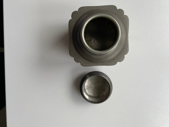 Image 1 of Antichi contenitori da tè in peltro – XIX secolo – set di 2