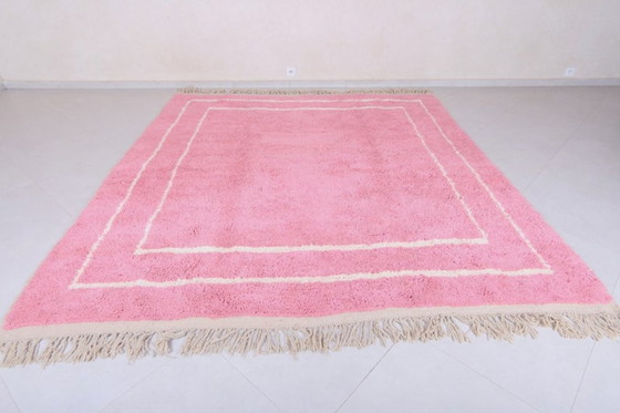 Image 1 of Moroccan rug pink - Beni ourain rug - Wool berber rug - Custom rug 3X2m - Pink rug - Free shipping - Moroccan pink rug