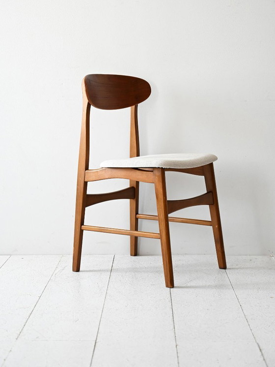 Image 1 of Set of 4 Vintage Scandinavian Teak Chairs from the 1950s