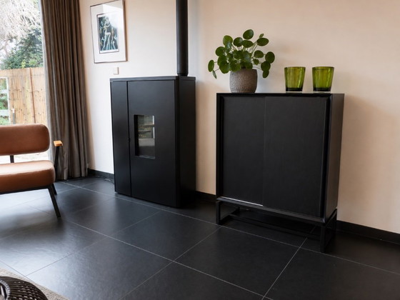 Scandinavian Design Sliding Door Wardrobe Black new – Ktwo Home, Storage cabinet, Wood (photo 8 of 8)