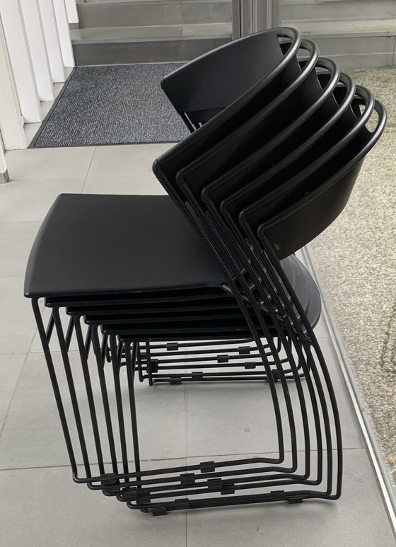 Image 1 of 6x Chaise Caruti Baleri Italia - Juliette HW 601 - Empilable