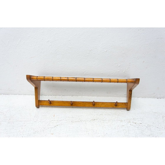 Image 1 of Vintage beech wood wall shelf by Krásná Jizba, Czech 1960