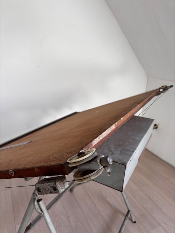 Image 1 of Vintage drawing table UNIC