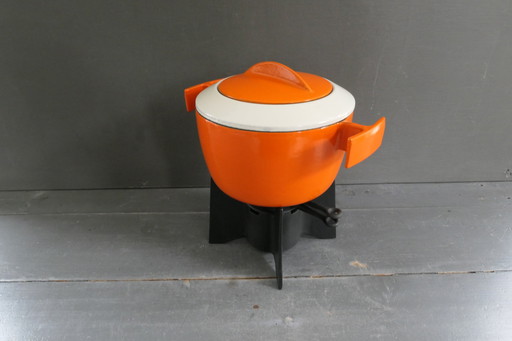 Safa Fondue Set Cast Iron 1970s