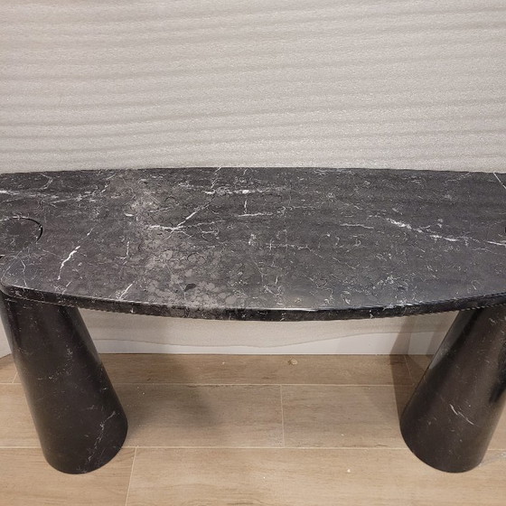 Image 1 of Consolle EROS, marmo nero marquina, Angelo Mangiarotti per Skipper, 1970 – Italia