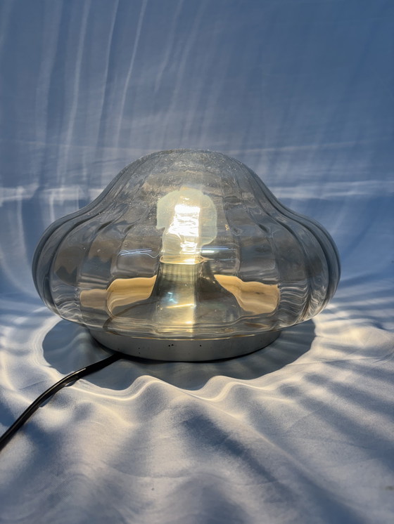 Image 1 of Vintage Mid-Century Modern ceiling lamp starburst effect