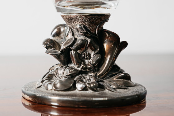 Image 1 of Studio Ottaviani kristallen tafelstuk, design uit de jaren 70, luxe.