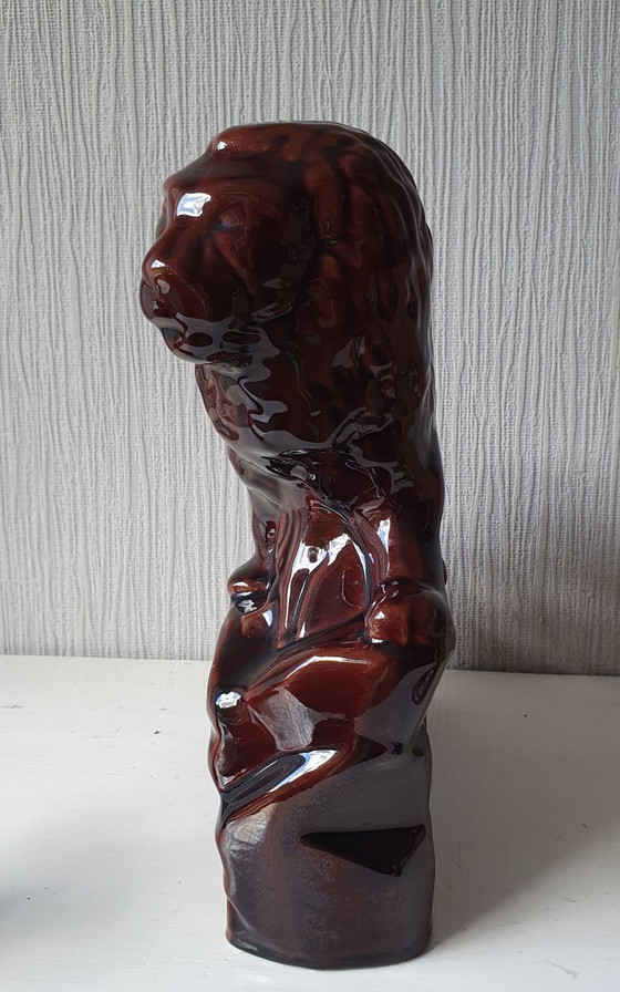 Image 1 of Leone con orologio e 2 candelieri 1920-1930