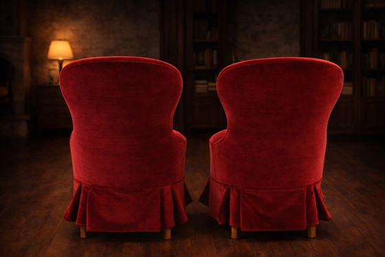 Image 1 of Ein Paar schwedische „Emma“-Sessel – Romantik des frühen 20. Jahrhunderts