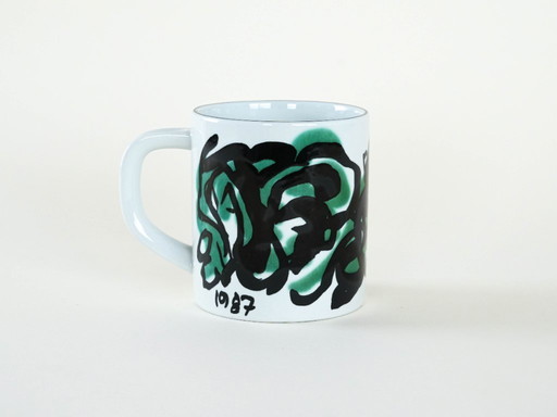 Mug en porcelaine, design danois, 1987, designer : Mogens Andersen, fabricant : Royal Copenhagen