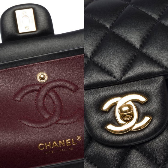 Image 1 of CHANEL Timeless/Classique Tasche aus schwarzem Leder - 103505