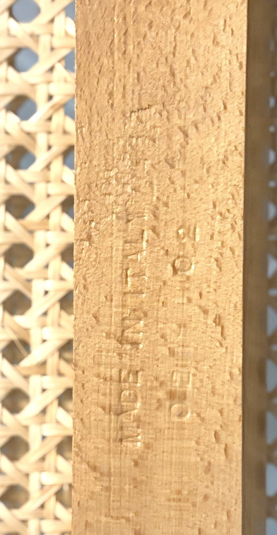 Image 1 of Set di sedie da pranzo a sbalzo in canna modello B32 in cromo di Cesca Italia, design di Marcel Breuer