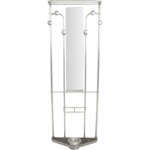 Vintage art deco aluminium buis gangkast, 1930