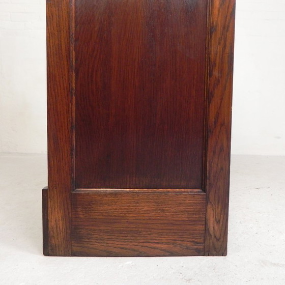 Image 1 of Armadio in rovere con serranda avvolgibile, 1 anta, altezza 123 cm, anni '30