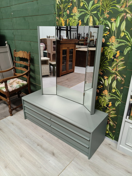 Kaptafel met grote spiegel – Glass, Wood (photo 2 of 6)
