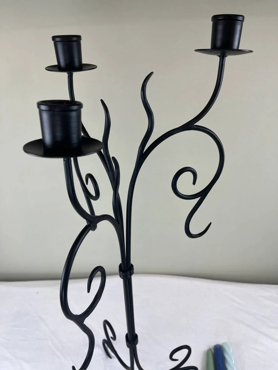 Candelabro grande de hierro – Portavelas, Iron, Rustic (photo 11 of 15)