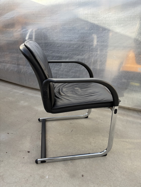 Image 1 of Fröscher Sitform sledestoel - Zwart leren