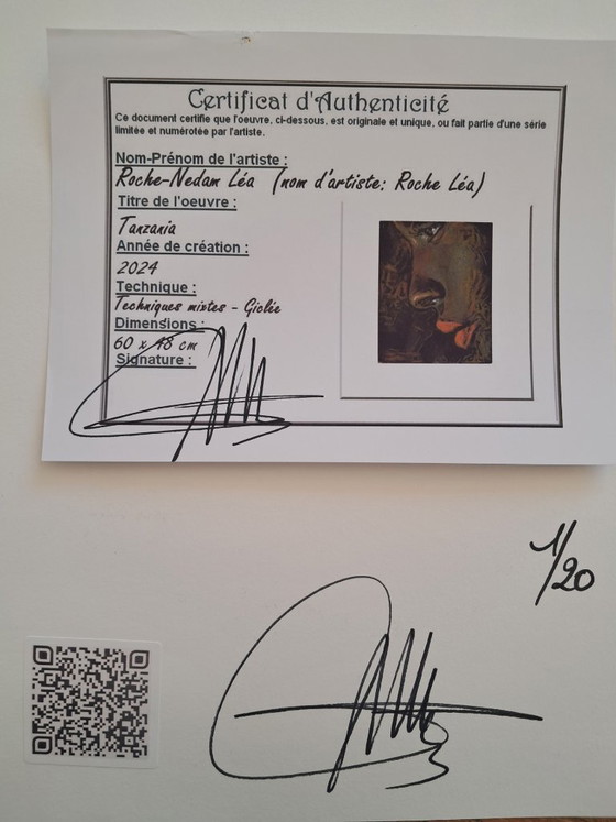 Image 1 of Léa ROCHE - Tanzania - Artist's Lithograph