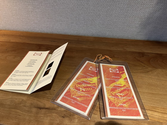 Image 1 of Poltrona Frau Vittoria dining chairs | soft leather | Yellow