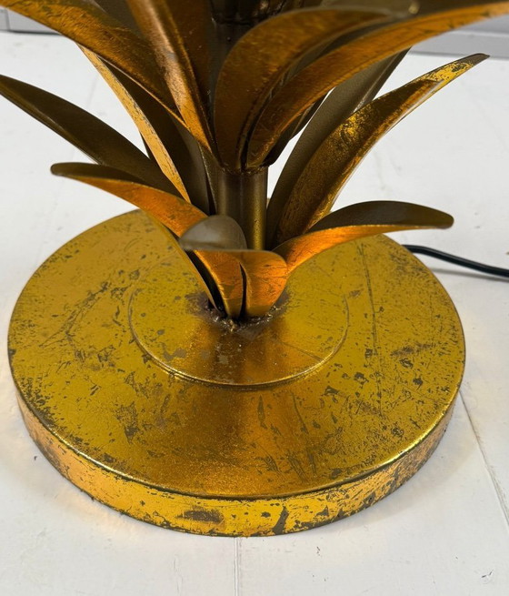 Image 1 of Gran lámpara de pie/palmera estilo Hollywood Regency, al estilo de Maison Jansen, Francia, década de 1970