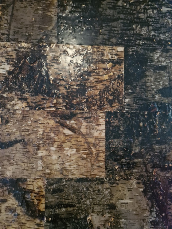 Image 1 of Esstisch mit Birkenrindenintarsien