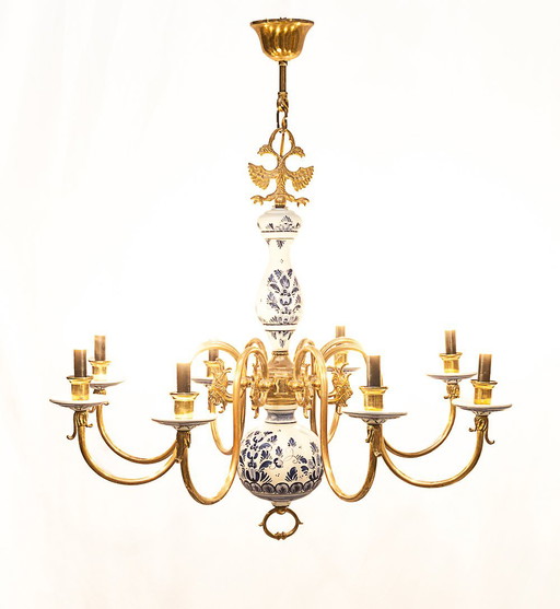 8-light Dutch chandelier