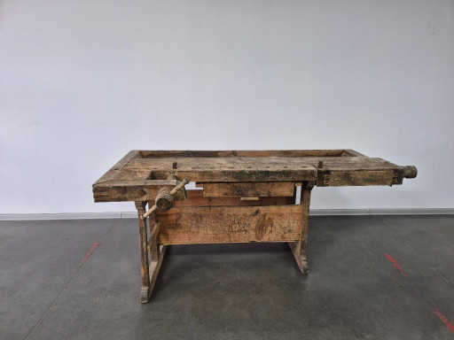 Antike Vintage Schreinerwerkbank – tuintafels, Wood