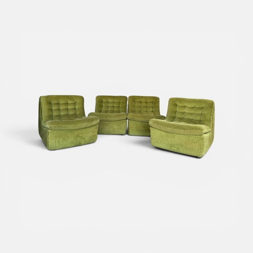 Canapé modulaire Cord, années 1970, vintage