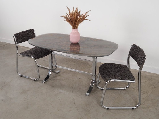 Image 1 of Mesa de piedra, diseño danés, década de 1980, fabricada en Dinamarca.