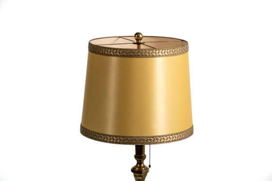 Image 1 of Page 1 of 9 Mid century brass table lamp