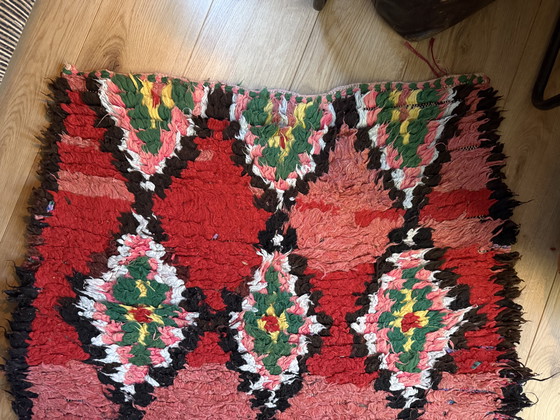 Image 1 of Vintage Marokkaanse Berber loper in rood – 331 × 92 cm