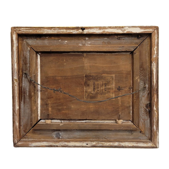 Image 1 of Huile sur panneau « Marina », École française, XIXe/XXe siècle – France