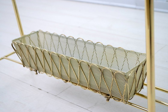 Image 1 of Fioriera a spirale in ottone attribuita a Gio Ponti, metà del secolo scorso, "Casa E Giardino".