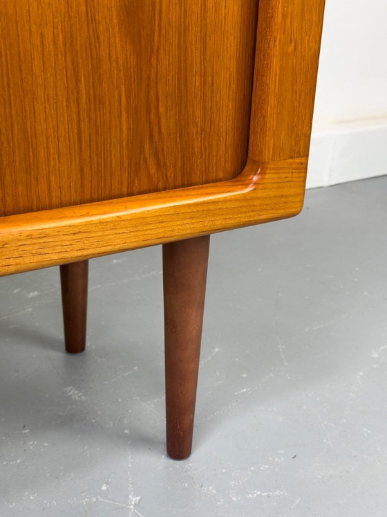 Credenza danese in teak con ante a serrandina, prodotta da CFC Silkeborg negli anni '70. – Credenze, Wood (photo 7 of 17)