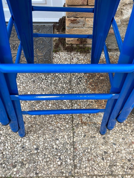 Image 1 of TOLINE H75 stapelbare industriële barkruk, blauw