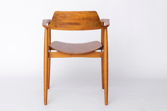 Image 1 of Wilkhahn 411 fauteuil, vintage teakhout uit de jaren 60, Duitse mid-century moderne stoel