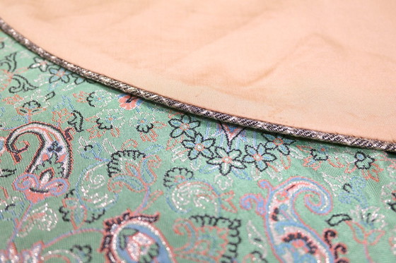 Image 1 of Oriental Handmade Tablecloth, Very Finely Crafted from Silk Threads, 75 x 75 cm