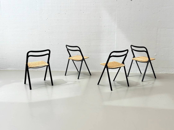 Image 1 of Set of 4 chairs model Clio by Giorgio Cattelan for Cidue, 1970s Italy