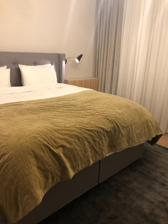 Image 1 of Swisse Sense, Luxus-Kopfteil, Doppelbett, graues Capitonné