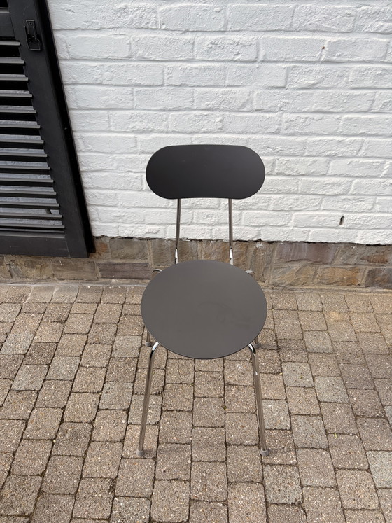 6 Sedie Mariolina di Enzo Mari per Magis – Sedie da pranzo, Plastic, Chrome (photo 2 of 12)