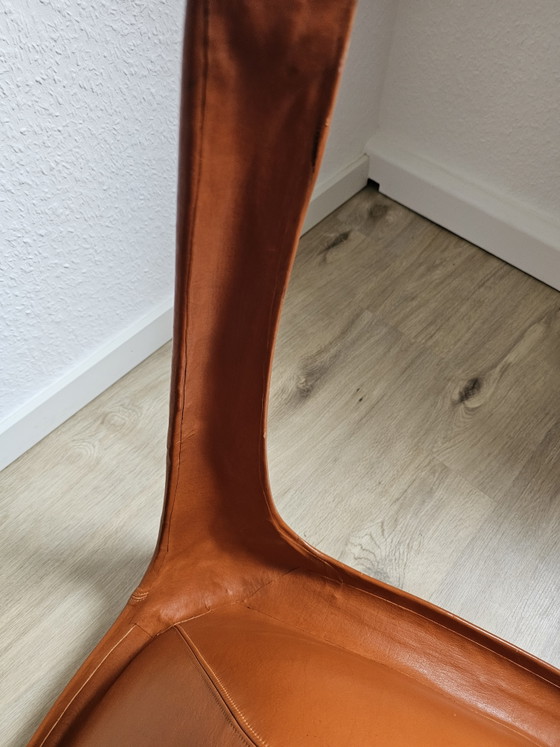 Uiterst zeldzaam: Sergio Mazza Space Age Fiberglass Lounge Chair – Volledig lederen uitvoering (jaren 60/70) (photo 14 of 15)