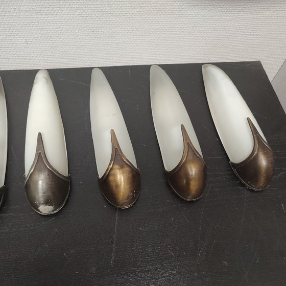 Set of 8 Wall Lamps Idearte Spain – Wall lights, Glass, Metal (photo 4 of 10)