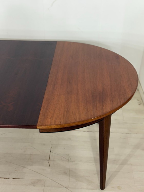 Image 1 of Exclusive vintage rosewood dining table by Omann Junior (model 55) – Extendable