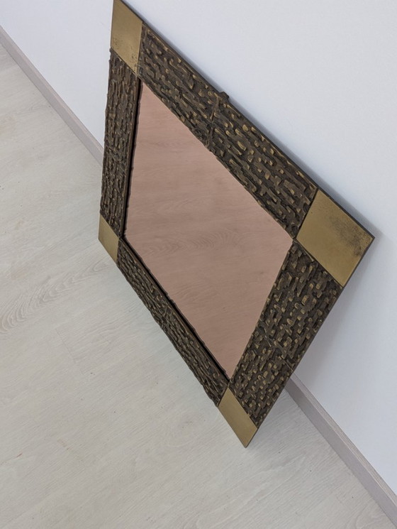 Image 1 of Frigerio Desio - Luciano Frigerio - Espejo - Juanita - Bronce, Latón