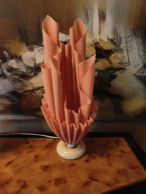 Image 1 of  2 Zakdoeklampen, Georgia Jacob design ATHENA, jaren 70, abrikoos