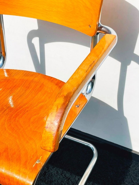 Image 1 of 3 vintage stoelen Mart Stam [ Bauhaus ] industrieel 1930s