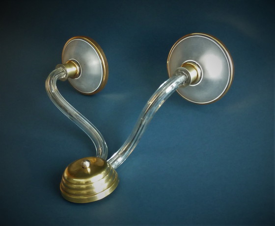 Image 1 of Lampada da parete doppia Art Deco Carlo Scarpa