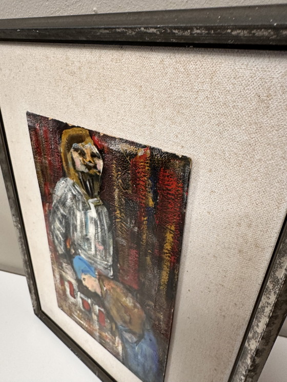 Image 1 of Exclusief Amerikaans Mid-Century Expressionisme | "Curiosity" door Therese Aria (Mercer Island, USA) | Modern Krachtig Abstract