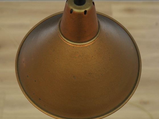 Deense messing hanglamp met industriële kegelvormige kap, Scandinavisch modern design, jaren 60 – Hanglampen (photo 9 of 11)